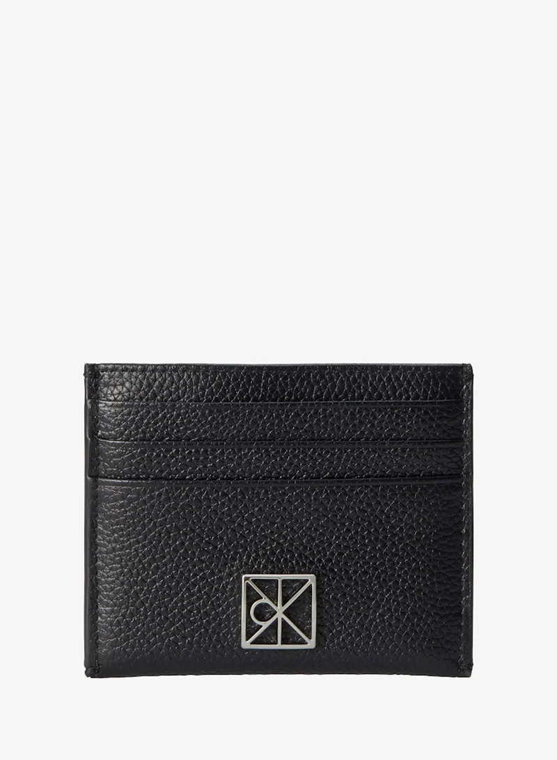 CALVIN KLEIN Full-Grain Leather RFID Emblem Cardholder